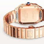 Santos de Cartier Medium Automatic 18ct Rose Gold Bracelet Watch - Image 6