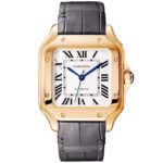 Santos de Cartier Medium Automatic 18ct Rose Gold Bracelet Watch - Image 5