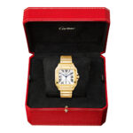 Santos de Cartier Medium Automatic 18ct Yellow Gold Bracelet Watch - Image 2