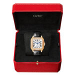 Santos de Cartier Medium Diamond Set Automatic 18ct Rose Gold Watch - Image 4