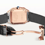 Santos de Cartier Medium Diamond Set Automatic 18ct Rose Gold Watch - Image 6