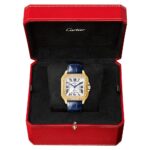 Santos de Cartier Medium Diamond Set Automatic 18ct Yellow Gold Watch - Image 3