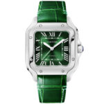 Santos de Cartier Medium Smoky Green Dial Automatic Bracelet/Strap Watch - Image 4
