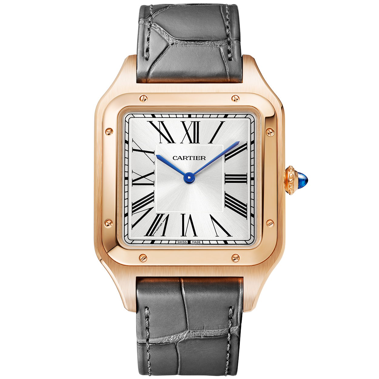 santos-dumont-extra-large-18ct-rose-gold-strap-watch-qjjzf.png Santos-Dumont Extra Large 18ct Rose Gold Strap Watch - Image 1