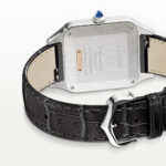 Santos-Dumont Large & 18ct Pink Gold Steel Strap Watch - Image 5