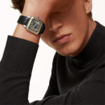 Santos-Dumont Large Steel & 18ct Yellow Gold Strap Watch - Image 2