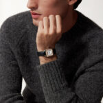 Santos-Dumont Small & 18ct Pink Gold Steel Strap Watch - Image 3