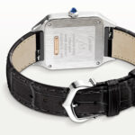 Santos-Dumont Small & 18ct Pink Gold Steel Strap Watch - Image 5